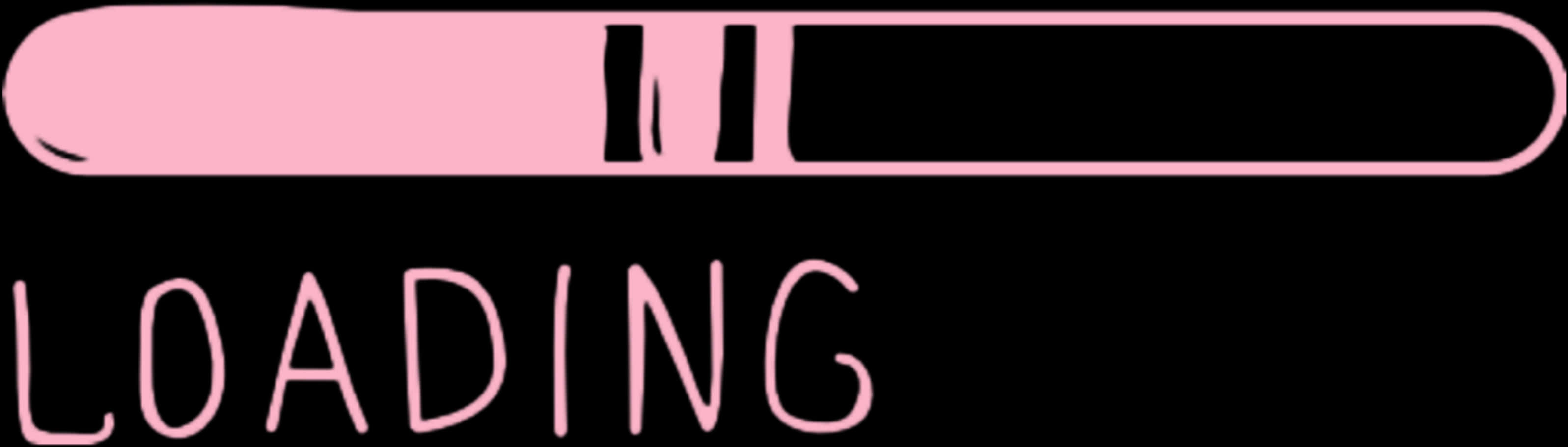 Pink Black Loading Graphic PNG with transparent background
