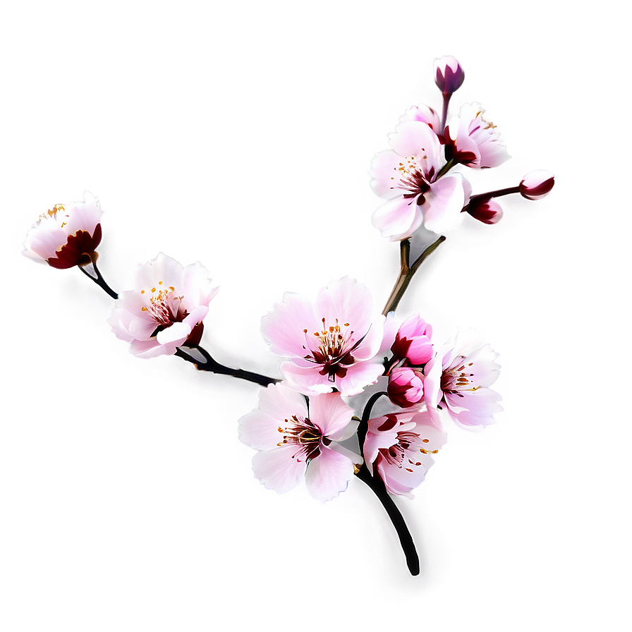 Pink Blossom Branch Png 24