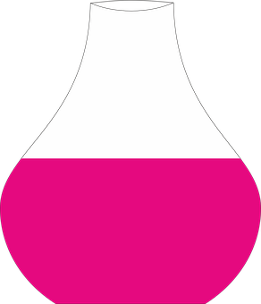 Pink Bottom Flask Icon