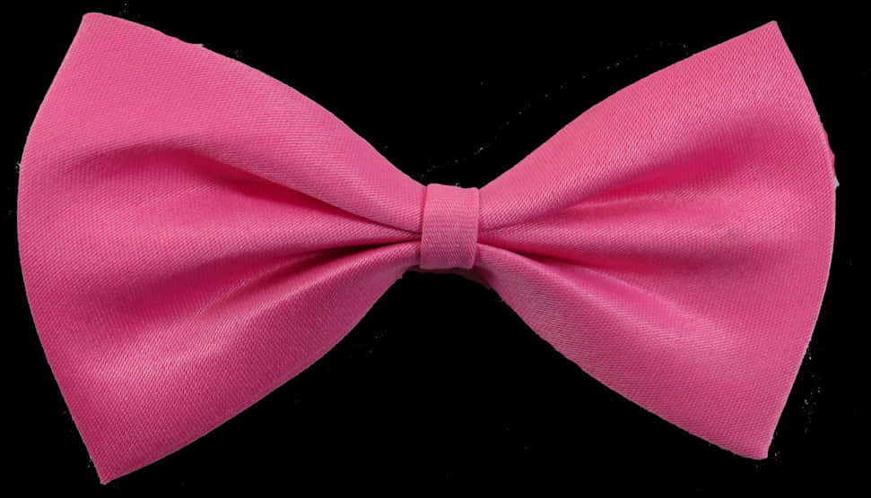 Pink Bow Tie Black Background