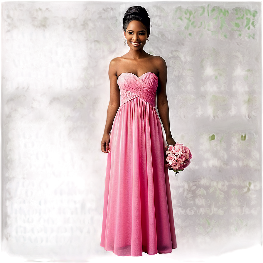 Pink Bridesmaid Dress Png Lfu