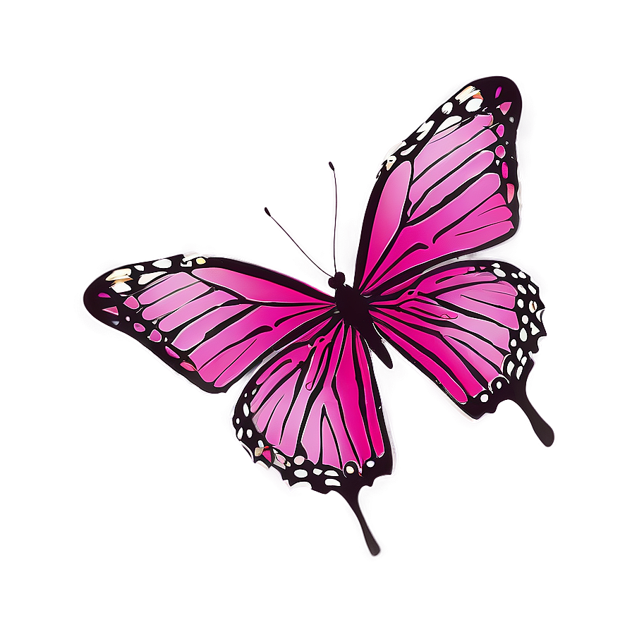 Pink Butterfly Flying Sequence Png 83