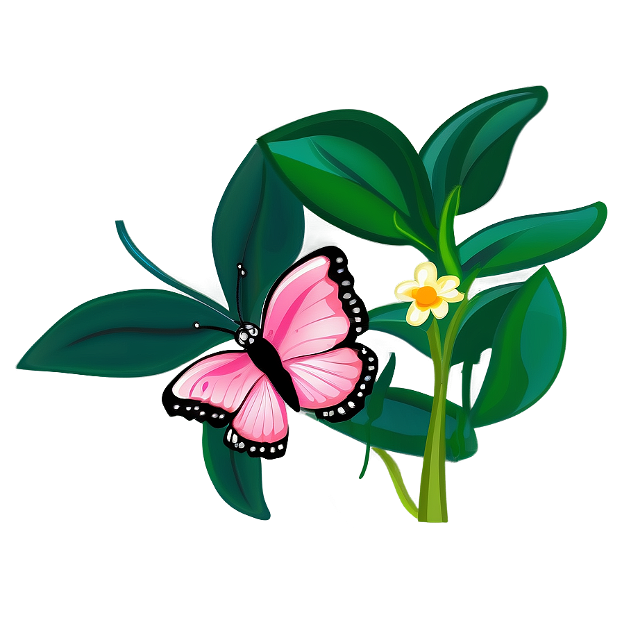 Pink Butterfly For Kids Png 97