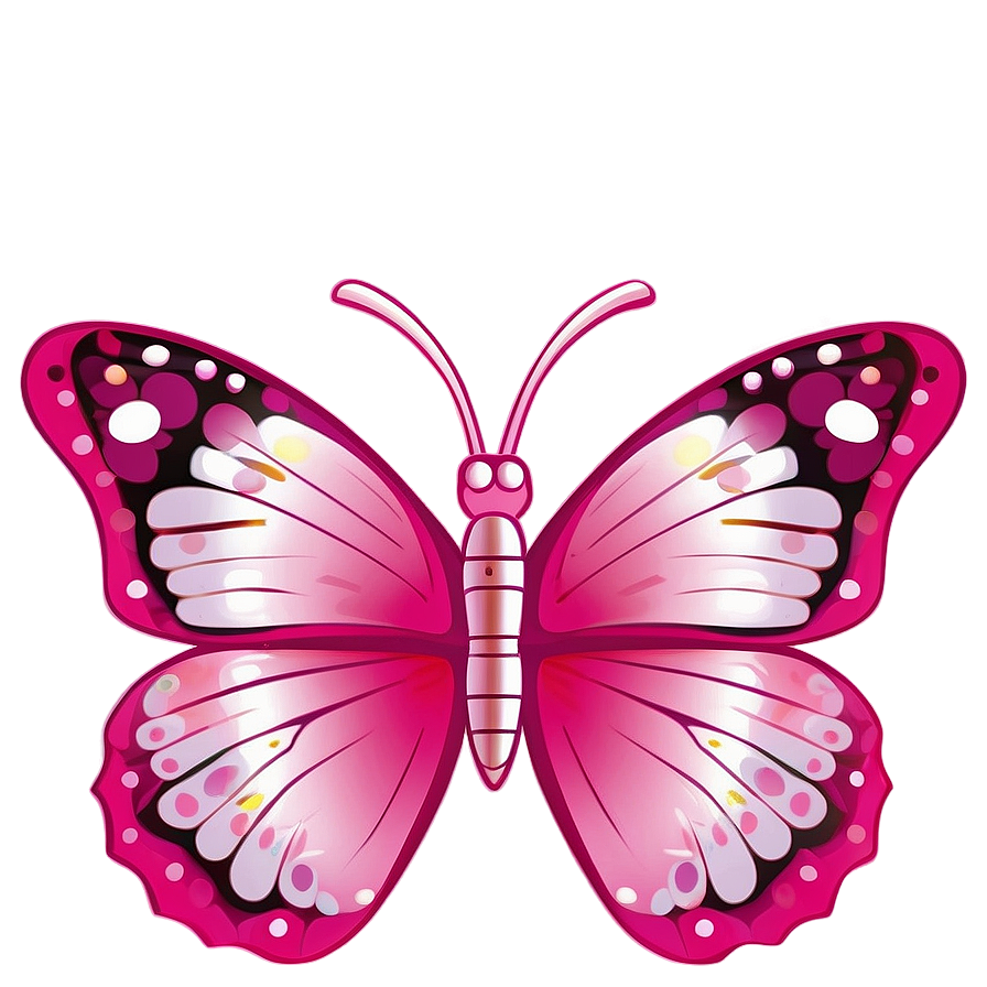 Pink Butterfly For Kids Png Ula