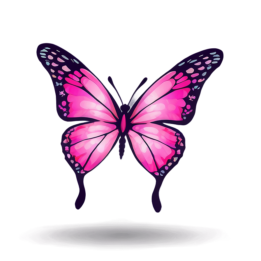 Pink Butterfly For Logo Design Png 59