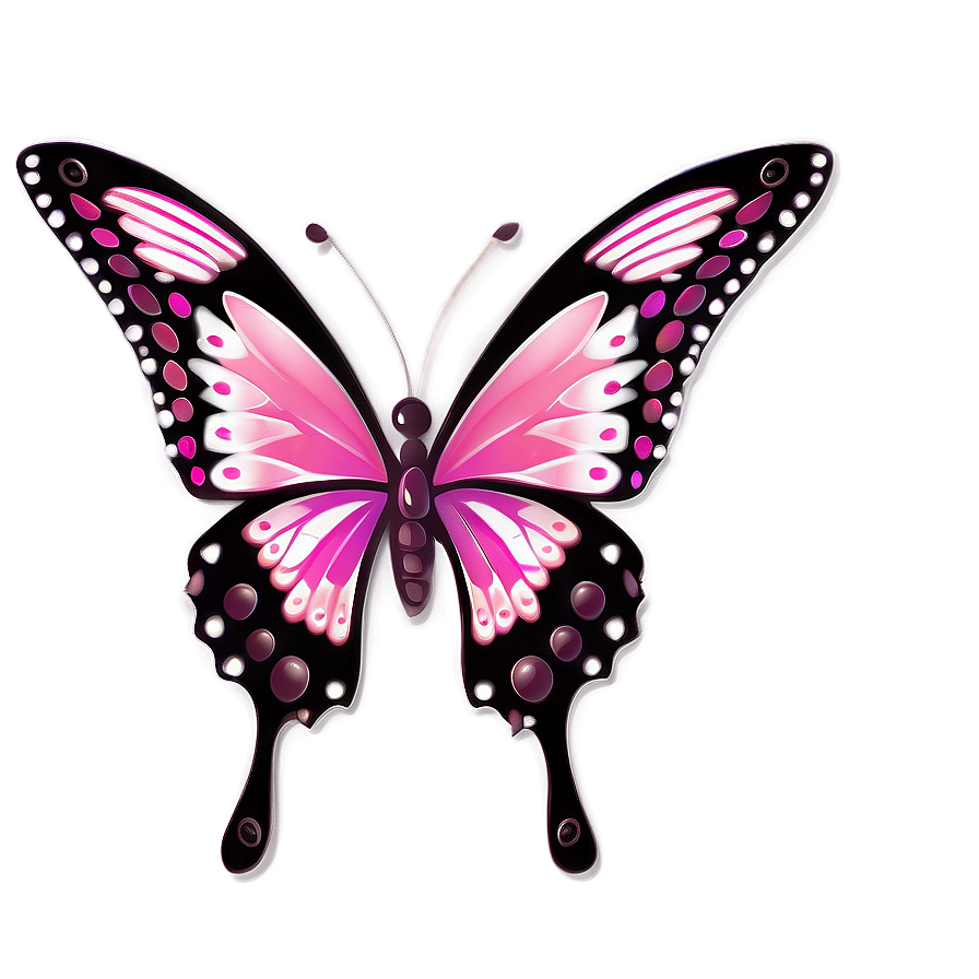 Pink Butterfly For Wedding Design Png 05232024