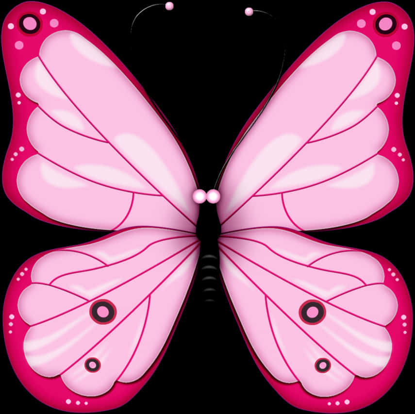 Pink Butterfly Illustration