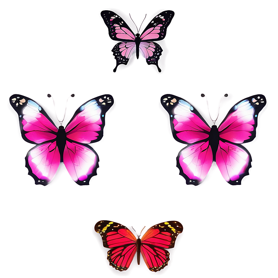 Pink Butterfly Transparent Background Png 06212024