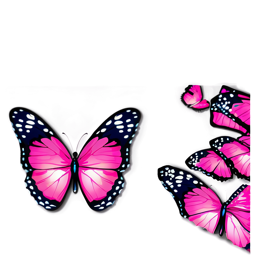 Pink Butterfly Transparent Background Png Kuh88