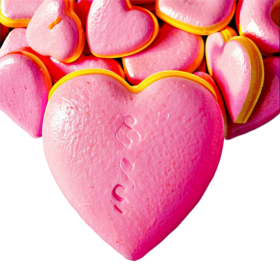 Pink Candy Hearts Png Tcq22