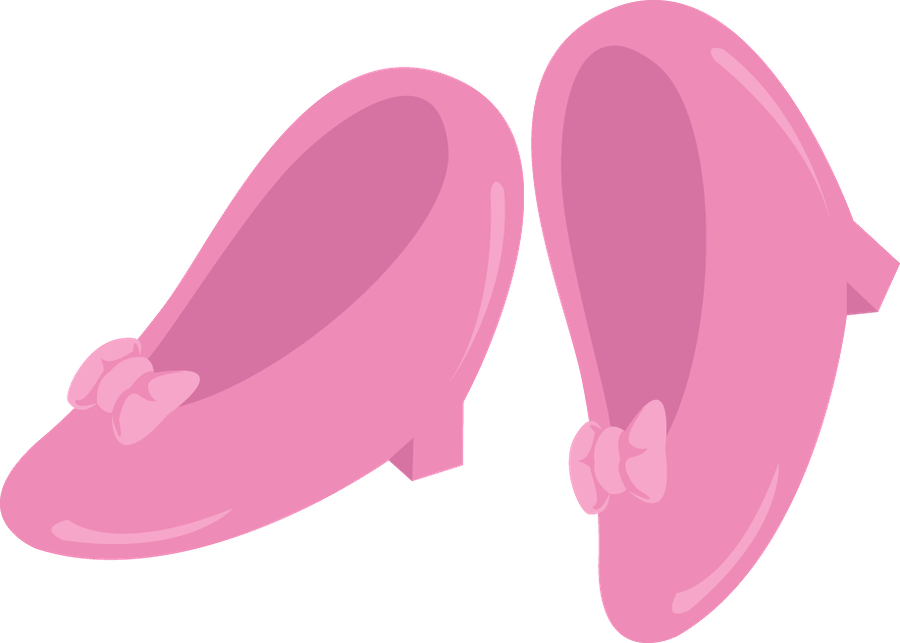 Pink Cartoon Shoes Graphic