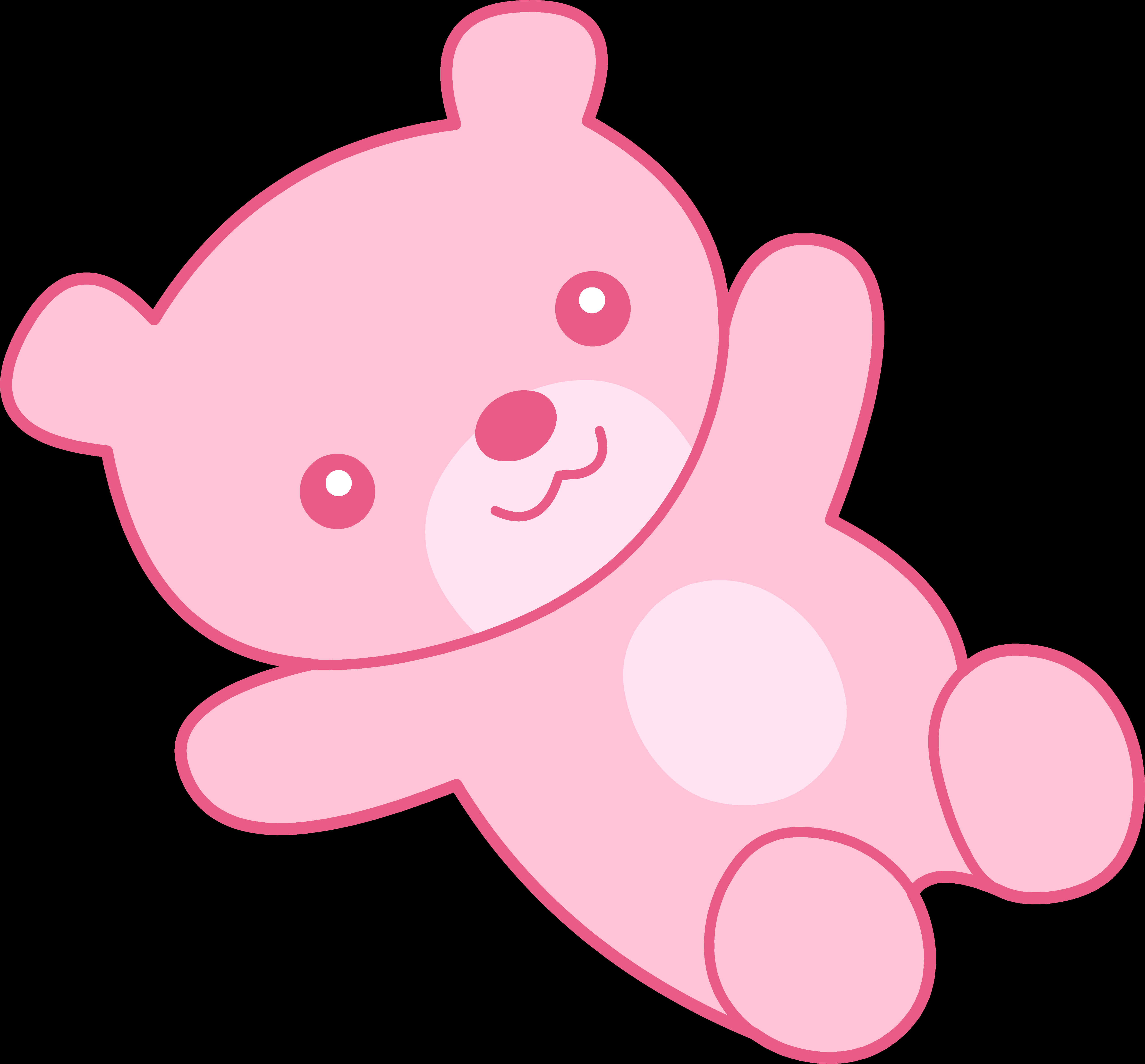 Pink Cartoon Teddy Bear