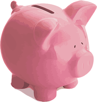 Pink Ceramic Piggy Bank