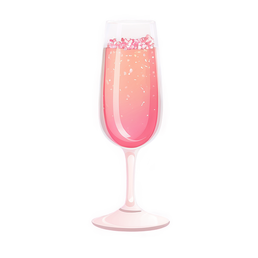 Pink Champagne Glass Toast Png 88