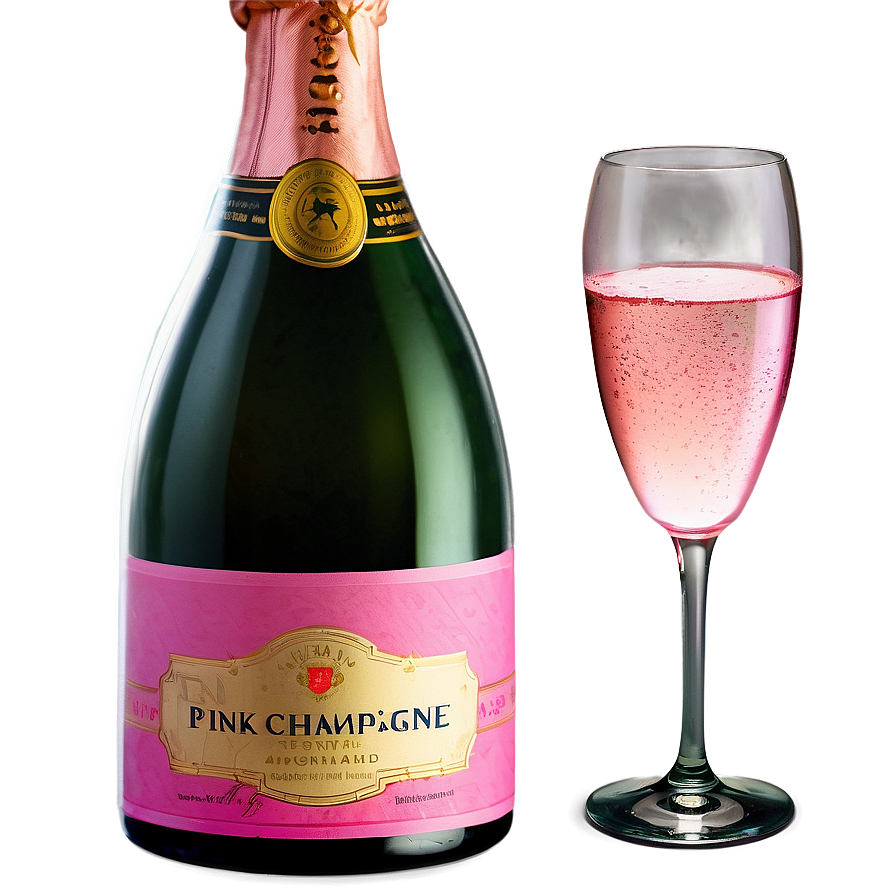 Pink Champagne In Sunset Light Png Hgm