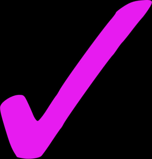 Pink Check Mark Graphic