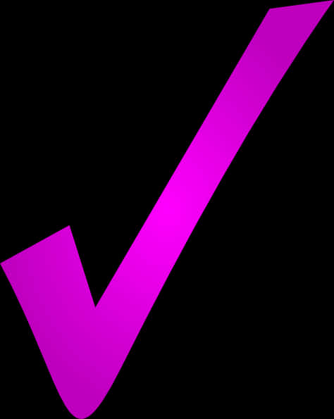 Pink Check Mark Graphic