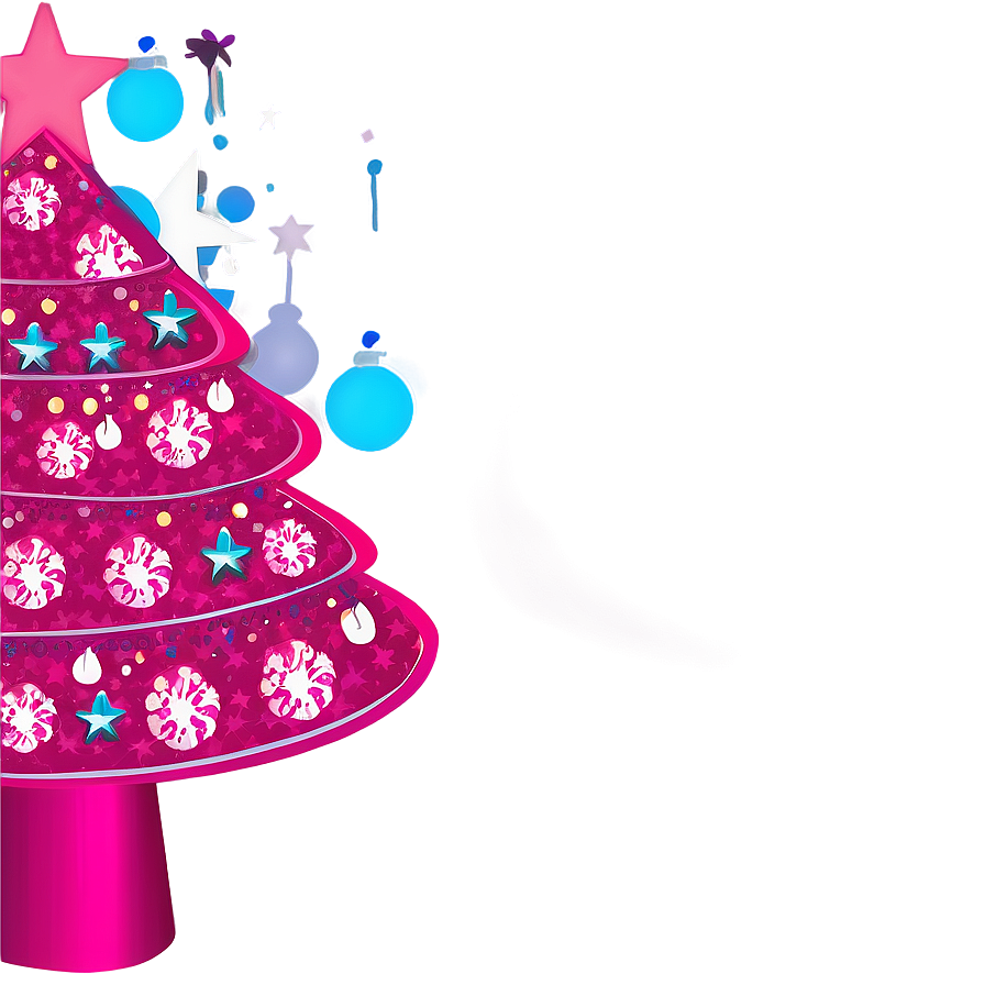 Pink Christmas Tree C