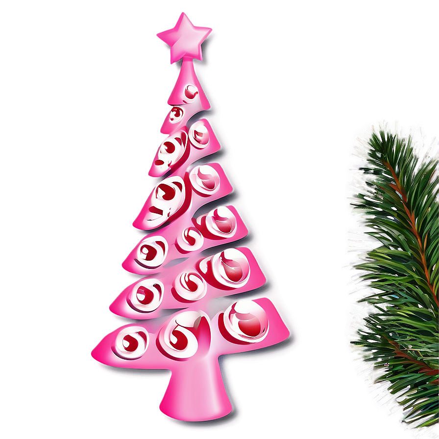 Pink Christmas Tree Png Dfx