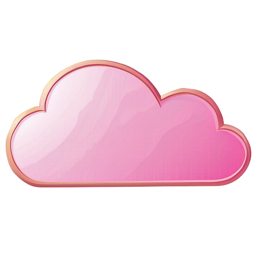 Pink Cloud Cartoon Style Png Rol77