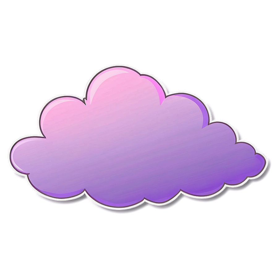 Pink Cloud In Lavender Sky Png 06252024