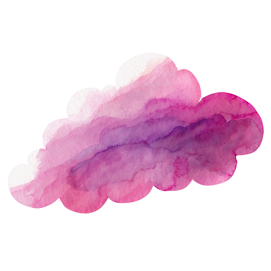 Pink Cloud Watercolor Texture Png Cbo20