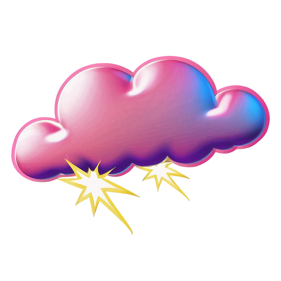 Pink Cloud With Sun Rays Png Uhh