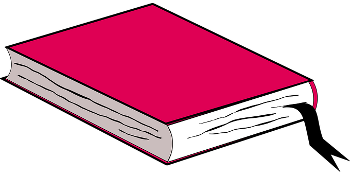 Pink Cover Book Cartoon