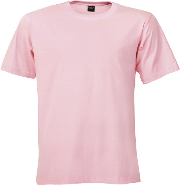 Pink Crewneck T Shirt Mockup PNG with transparent background