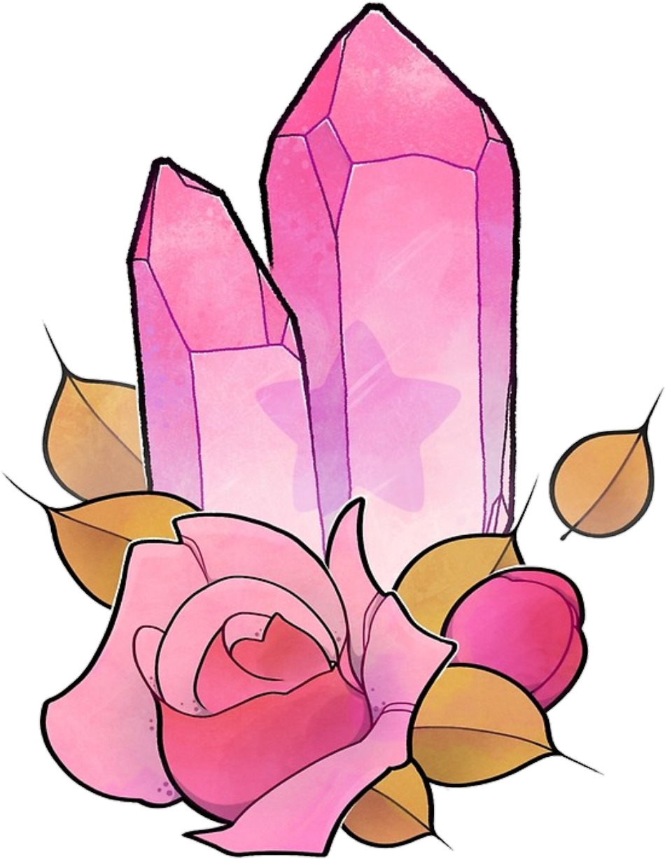 Rose Quartz Crystal - Rose Quartz Steven Universe Tattoo, HD Png Download PNG with transparent background