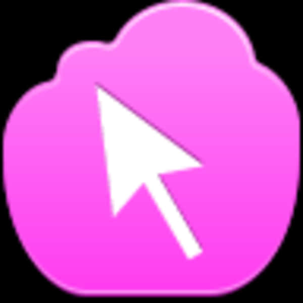 Pink Cursor Icon