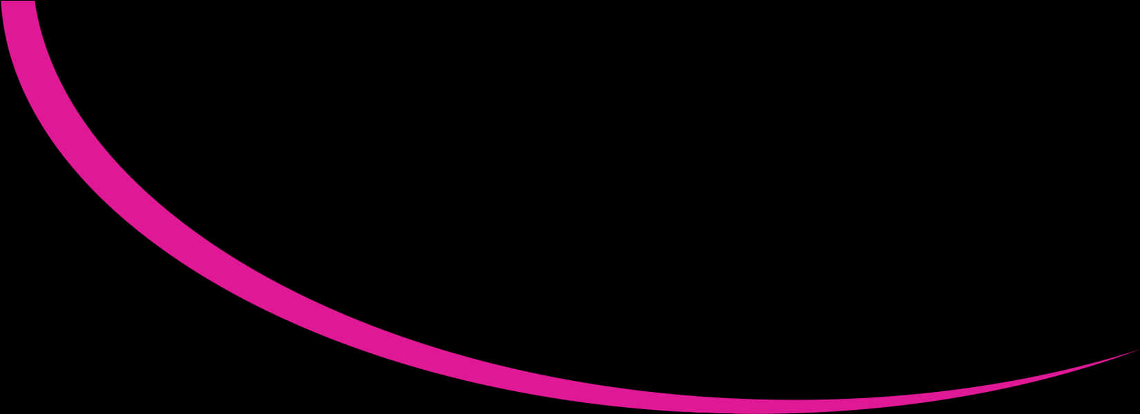 Pink Curved Lineon Black Background