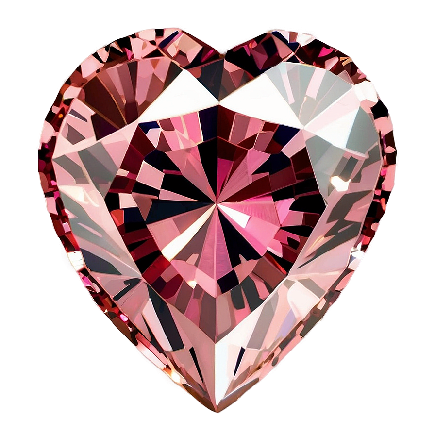 Pink Diamond Heart Allure Png Hku