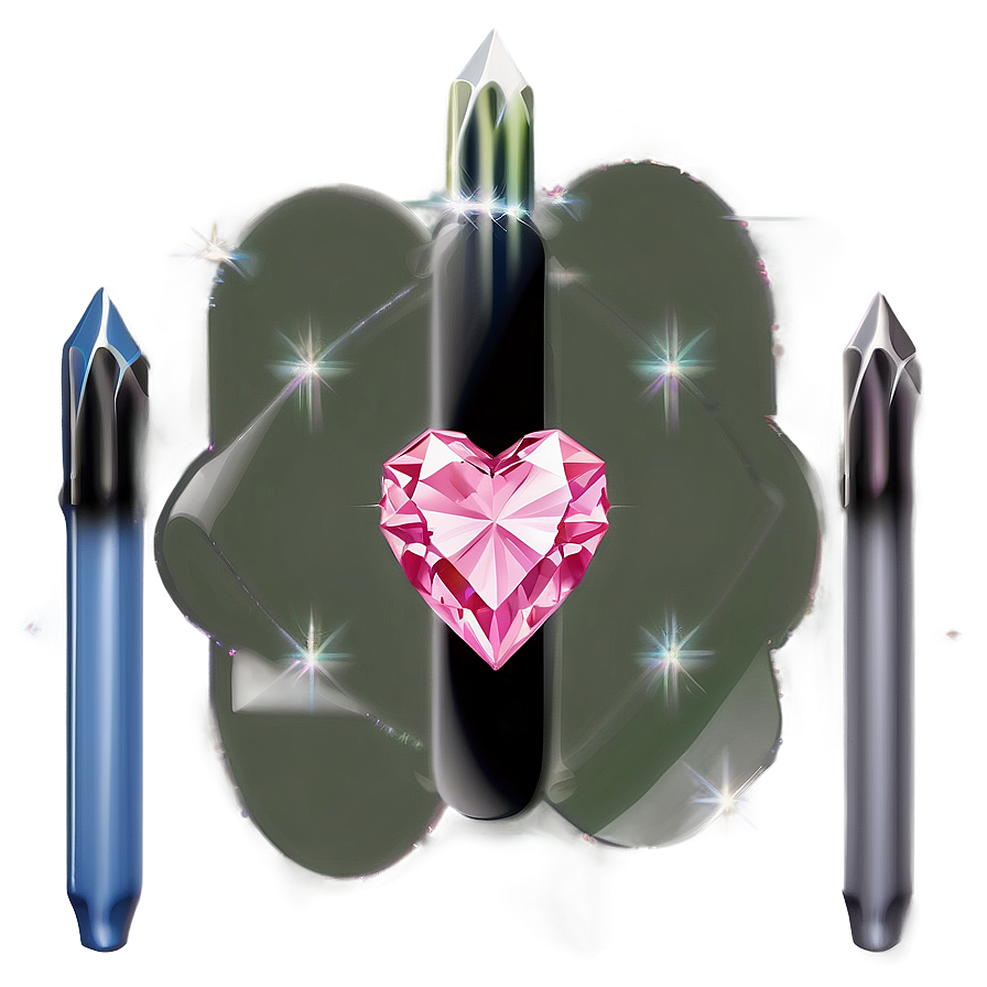 Pink Diamond Heart Beauty Icon Png Vtk11