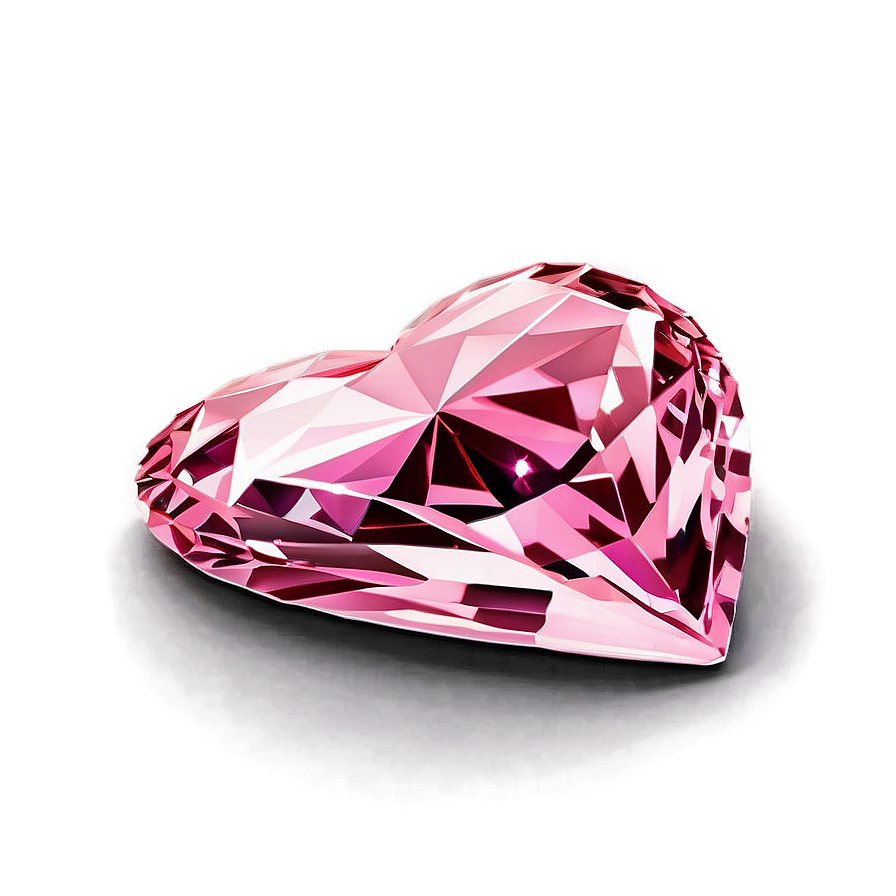 Pink Diamond Heart Elegance Png Cid