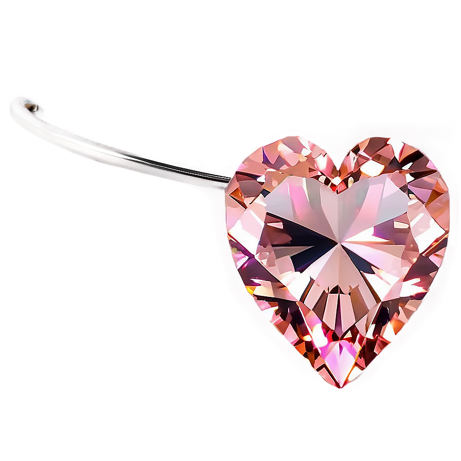 Pink Diamond Heart Spectacle Png Eic