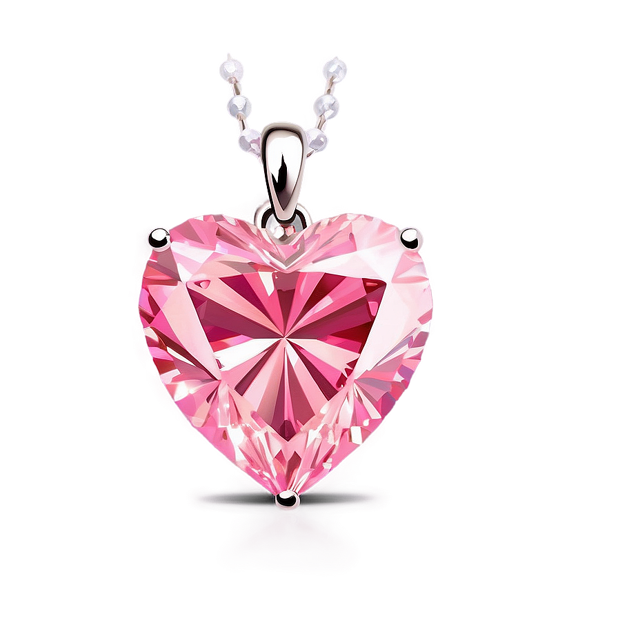 Pink Diamond Heart Treasure Png Lgq