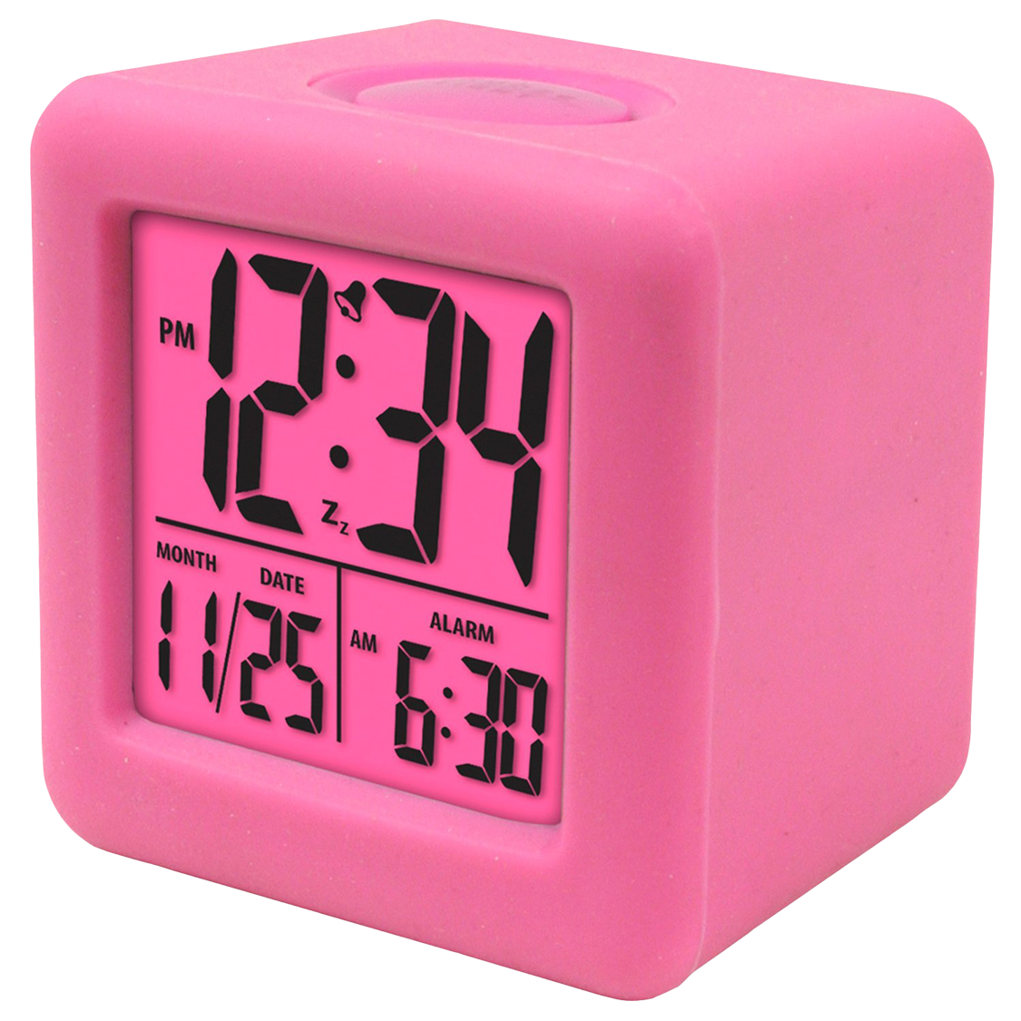 Pink Digital Alarm Clock