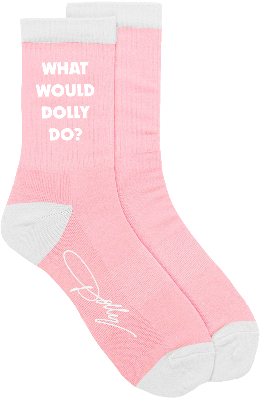 Pink Dolly Inspirational Socks