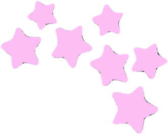 Pink Doodle Stars Stickers