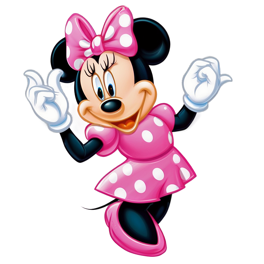 Pink Dress Minnie Mouse Png 06212024