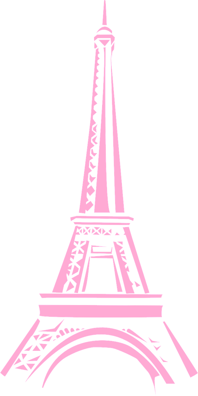 Transparent Paris Tower Png - Pink Eiffel Tower Clip Art, Png Download PNG with transparent background