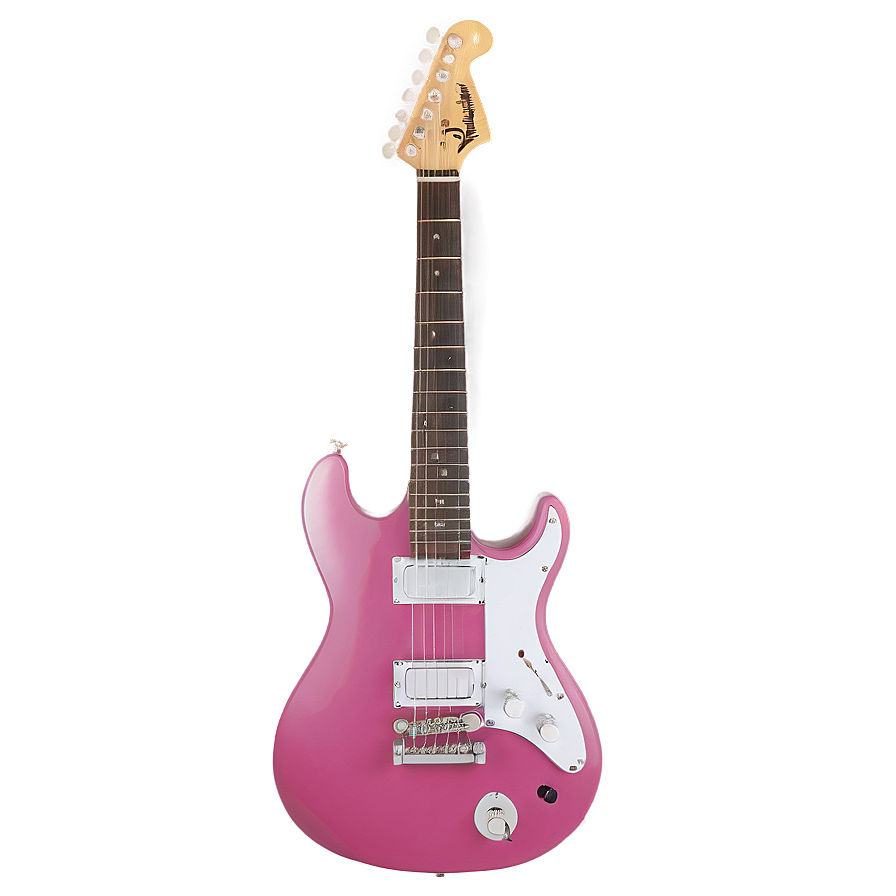 Pink Electric Guitar Png 05062024