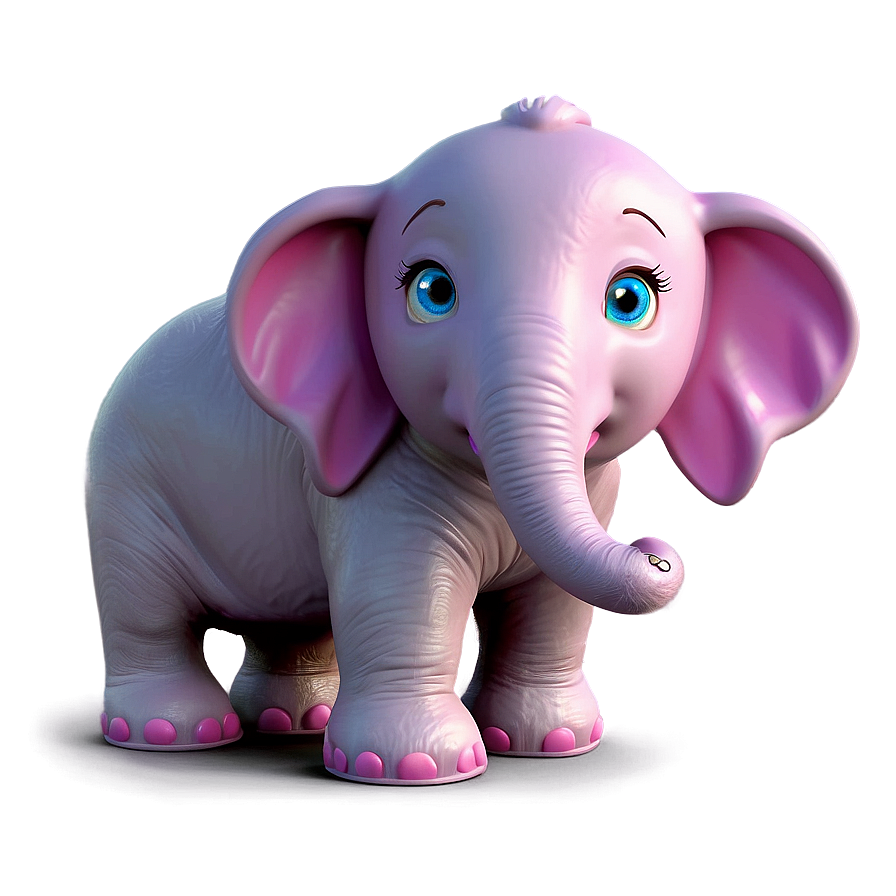 Pink Elephant For Kids Room Png Jvv30