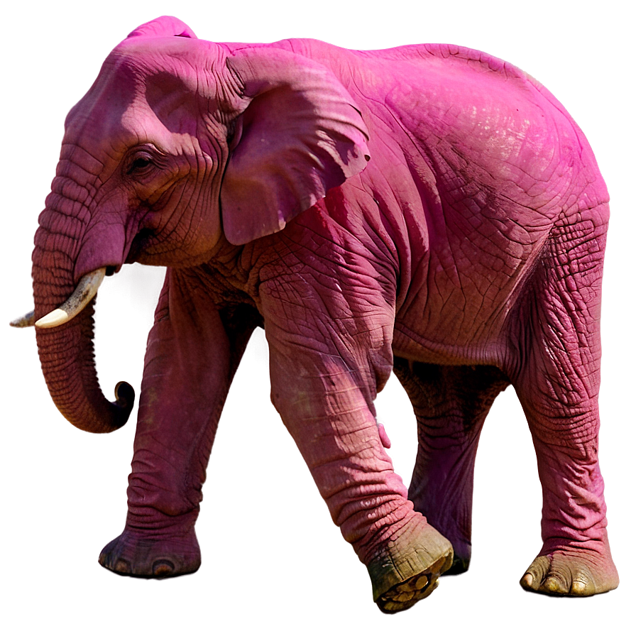 Pink Elephant In Nature Png 06292024