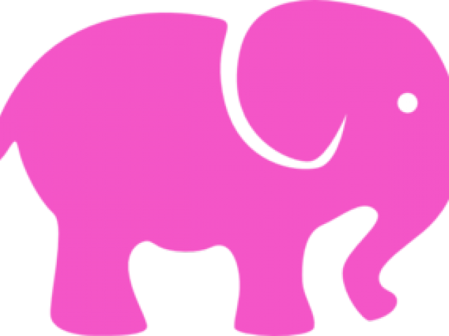 Pink Elephant Silhouette