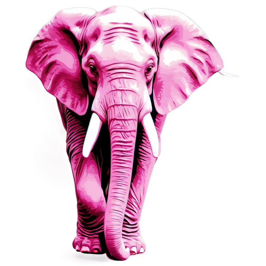 Pink Elephant Vector Art Png 56