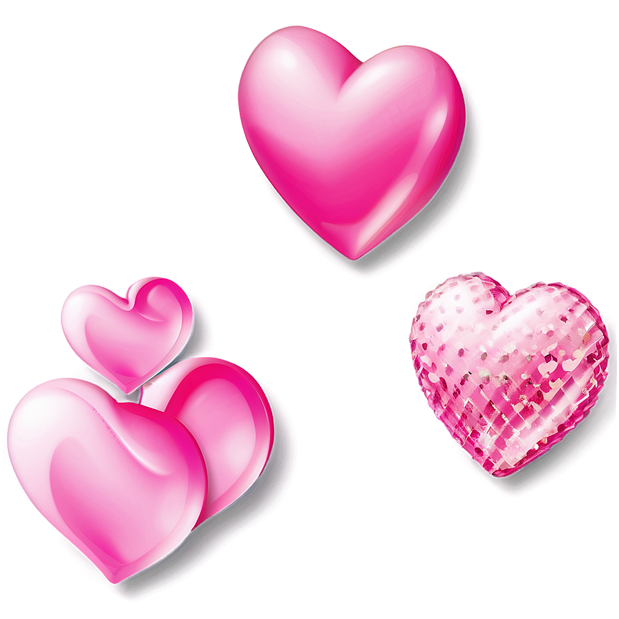 Pink Emoji Hearts Png Umd25