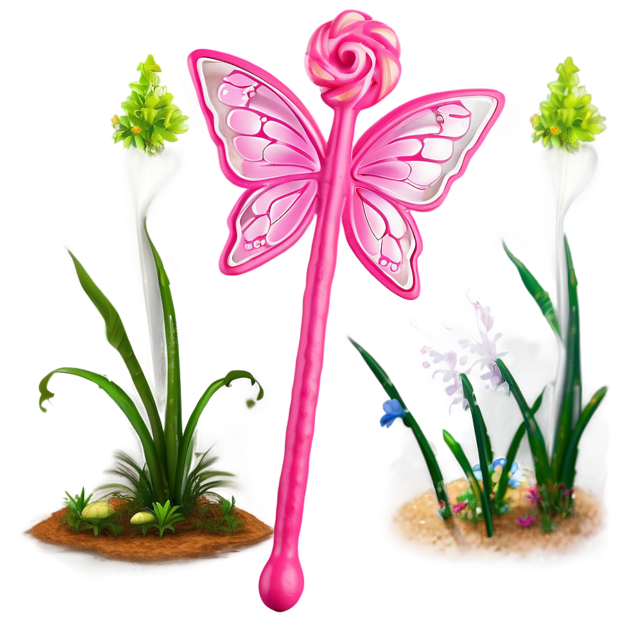 Pink Fairy Wand Png 06292024