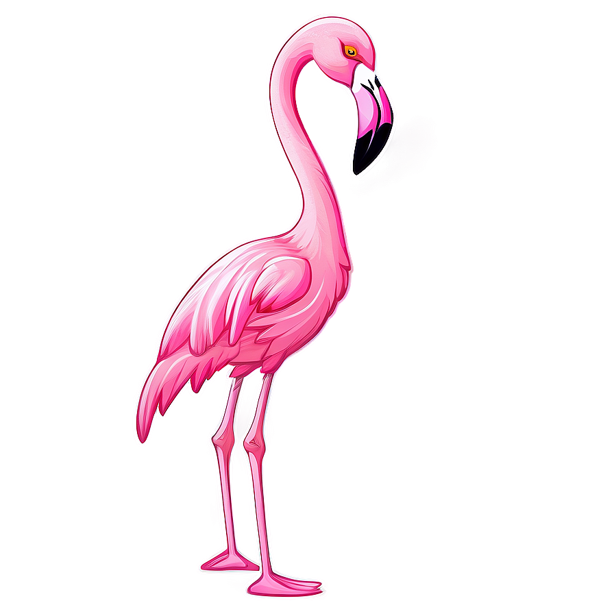Pink Flamingo Sticker PNG 13 PNG image with a transparent background, free high-resolution download